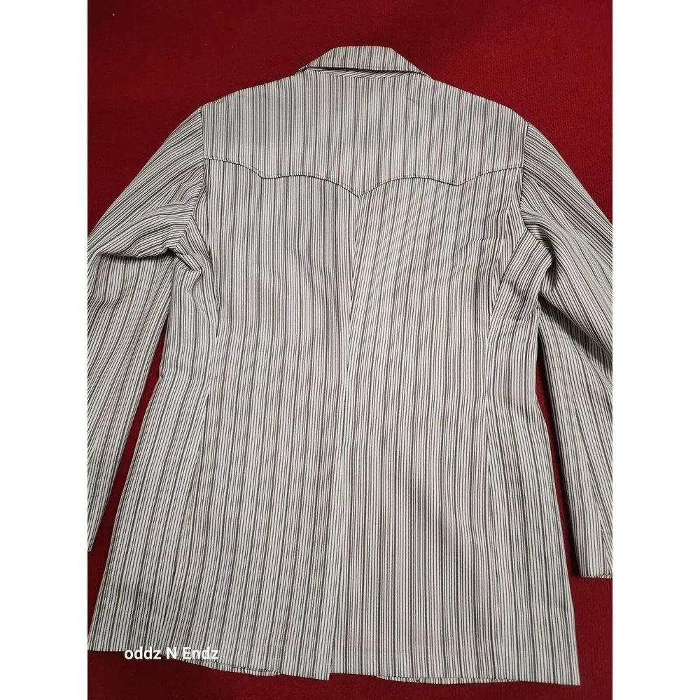 Niver Western Wear Mens Striped Blazer Jacket 38‎